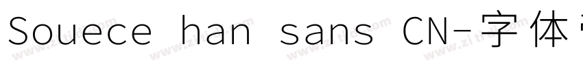 Souece han sans CN字体转换